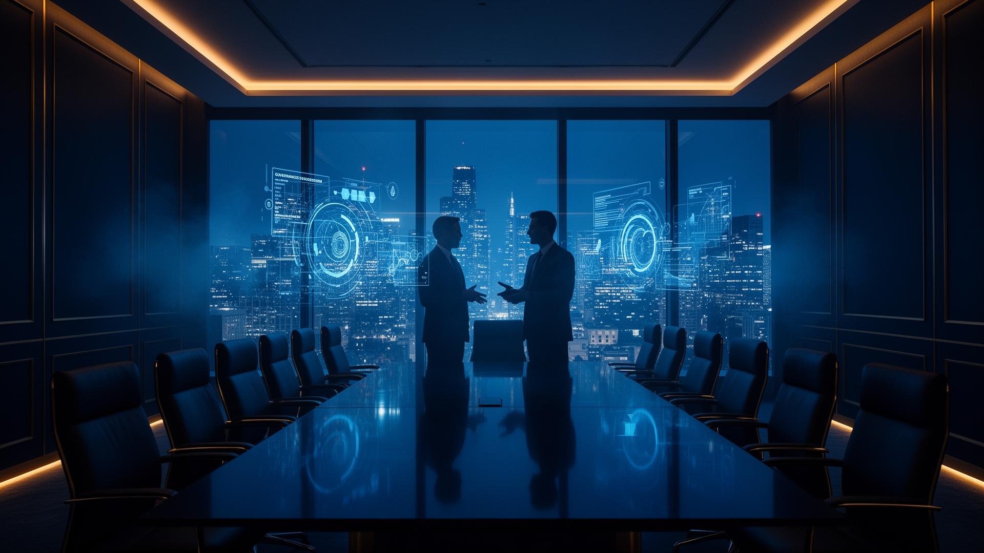 Founder and next-generation leadership in premium boardroom
